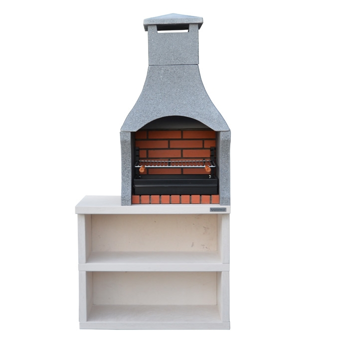 XclusiveDecor Firenze Charcoal Barbecue with Side Table