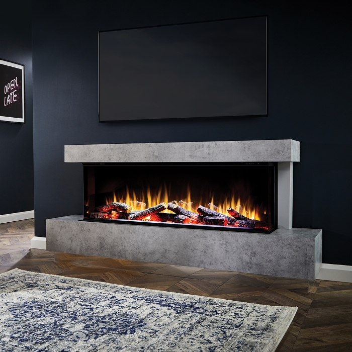 Katell Cento Italia Eco 69" Electric Fireplace Suite