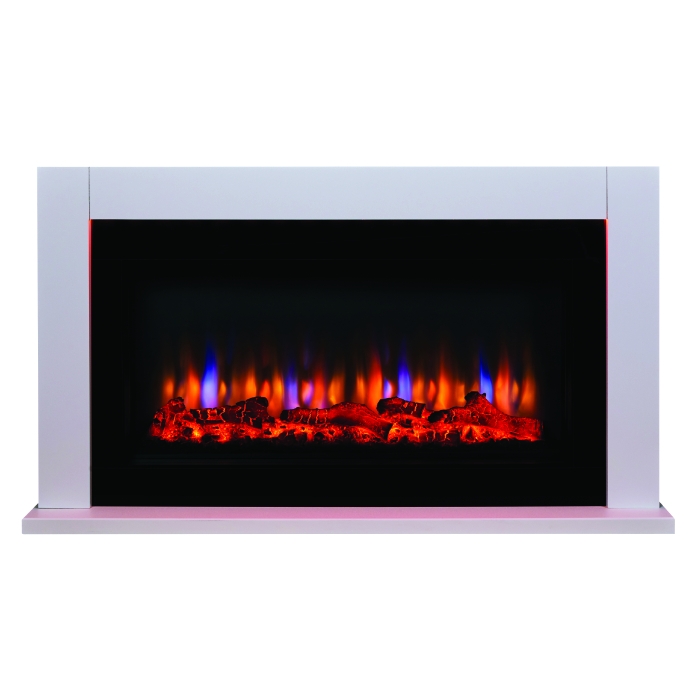 Suncrest Lumley Ambience 48" Electric Fireplace Suite