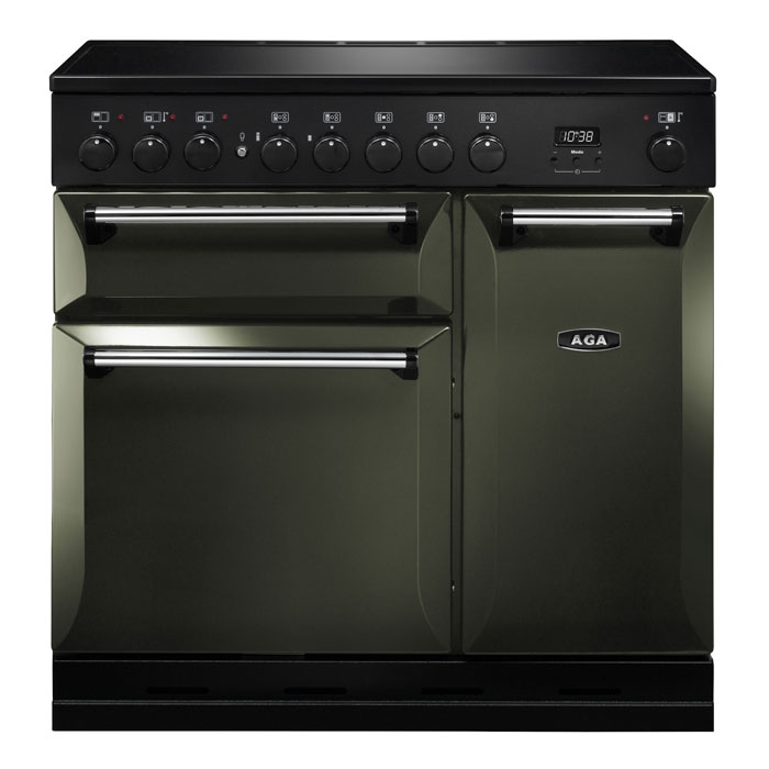 AGA Masterchef Deluxe 90cm Induction Cooker, Pewter 