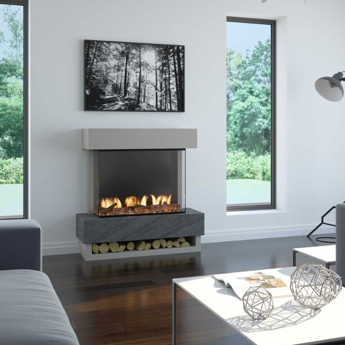 OER Icon 49" Electric Fireplace Suite