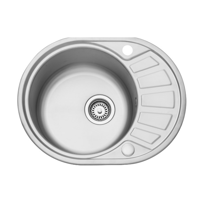 Leisure Compact Round CPTRD580 Single Bowl Stainless Steel Sink