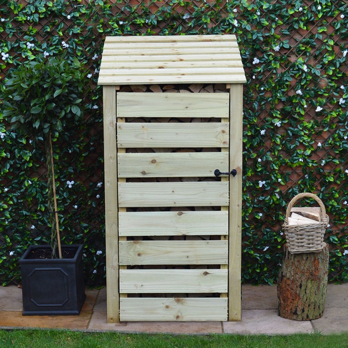 Burley 6ft Slatted Log Store with Reversed Roof 