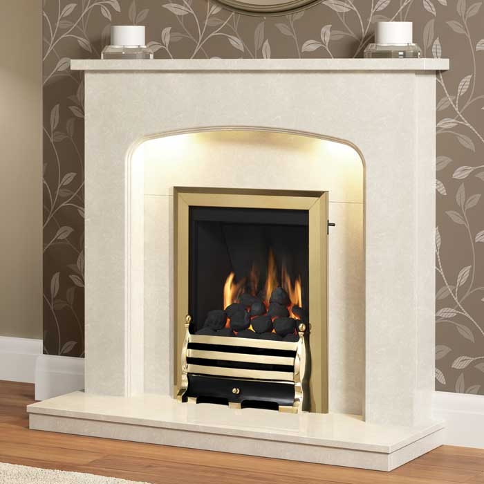 FLARE Tasmin 42" Marble Fireplace