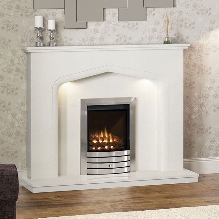 Elgin & Hall Verdena Marble Fireplace Suite
