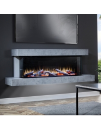 Katell Cento Italia Eco Electric Fireplace, Concrete