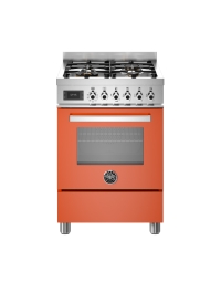Bertazzoni 60cm Professional Series Dual Fuel Cooker, Arancio Orange