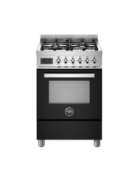 Bertazzoni 60cm Professional Series Dual Fuel Cooker, Nero Black