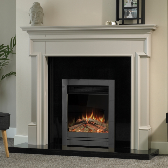 Aura Fires Abberley Slimline C2 Electric Fire, Black Nickel Aura Fires Abberley Slimline C2 Electric Fire, Black Nickel