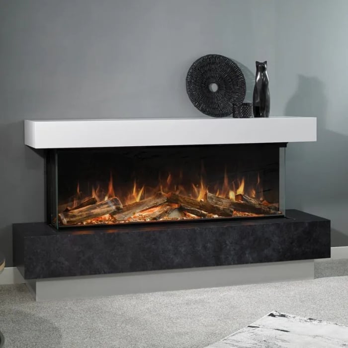 Aura Fires Shenstone 1250 FS Electric Fireplace Suite Aura Fires Shenstone 1250 FS Electric Fireplace Suite