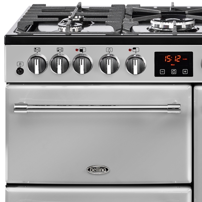 Belling silver range cooker discount