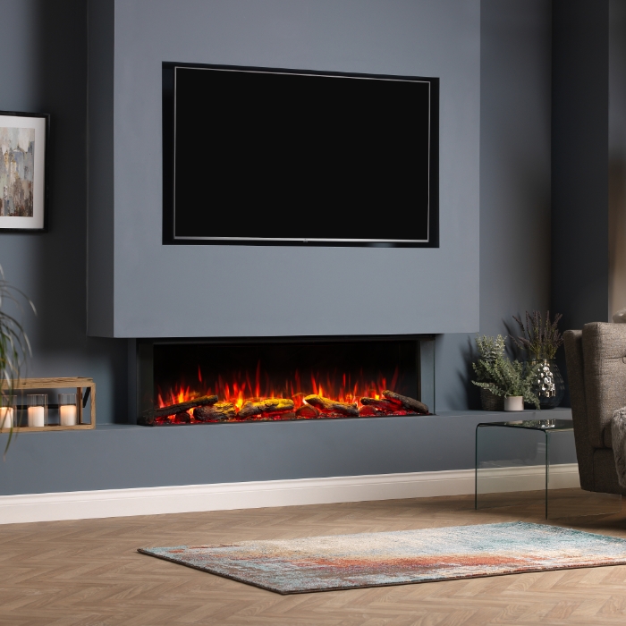 BlazeBright Oxford Deep Lux 1500 1-2-3 Sided Electric Fire