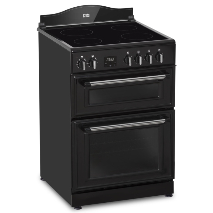 Creda C60CMRBL 60cm Traditional Ceramic Cooker, Black Creda C60CMRBL 60cm Traditional Ceramic Cooker, Black