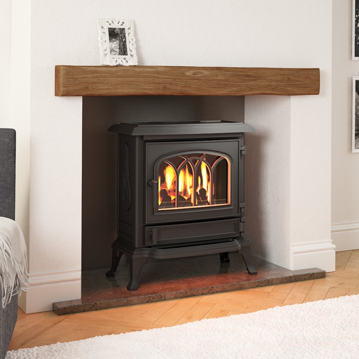 Broseley Canterbury Slimline Gas Stove, Lattice Door