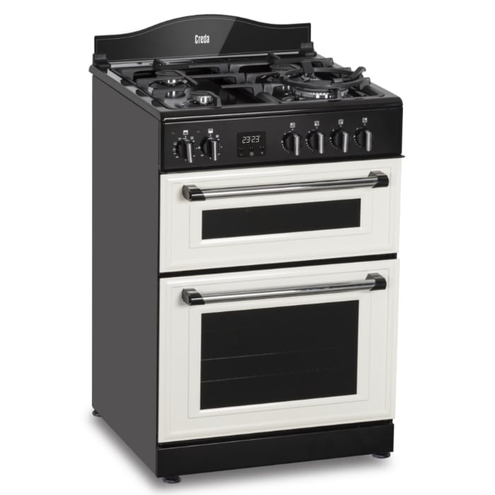 Creda 60cm Traditional Dual Fuel Cooker, Cream Creda 60cm Traditional Dual Fuel Cooker, Cream