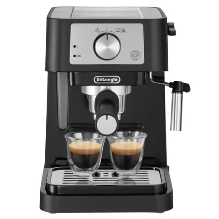 Delonghi Stilosa Manual Coffee Machine, Black Delonghi Stilosa Manual Coffee Machine, Black