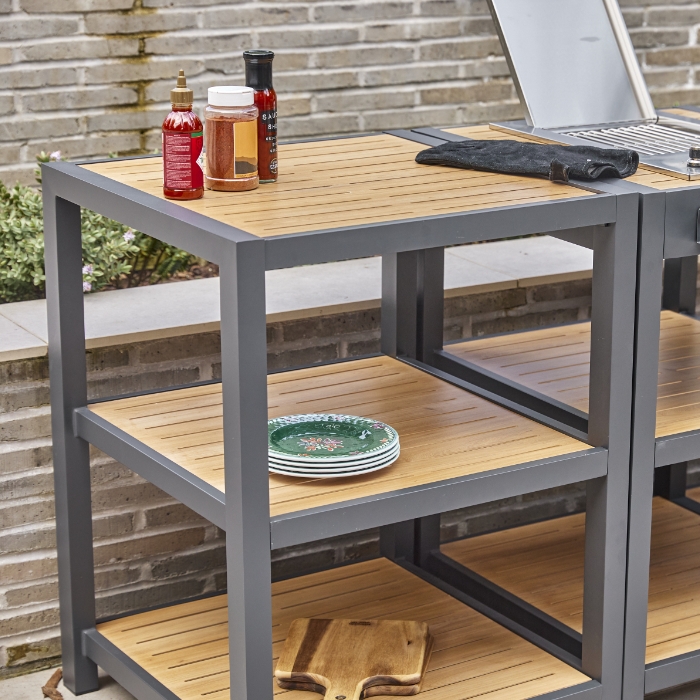 Grillstream Sanctuary Oak Outdoor Kitchen Square Unit