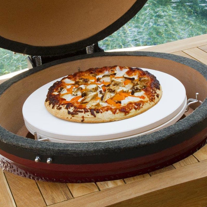 Pizza stone kamado deals