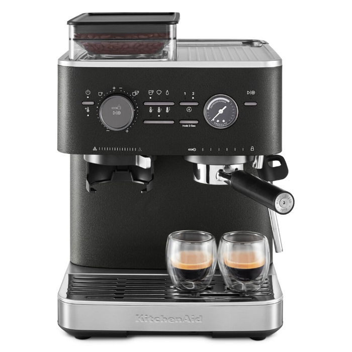 KitchenAid Semi Automatic Espresso Machine with Burr Grinder, Black KitchenAid Semi Automatic Espresso Machine with Burr Grinder, Black