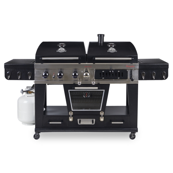 Propane and charcoal grill combo on sale