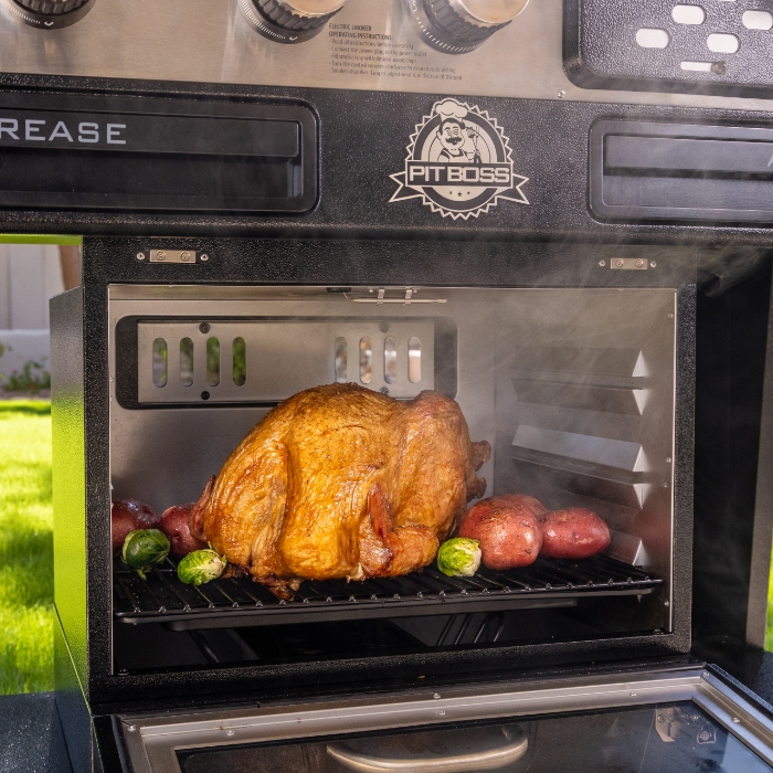 Electric smoker grill combo clearance
