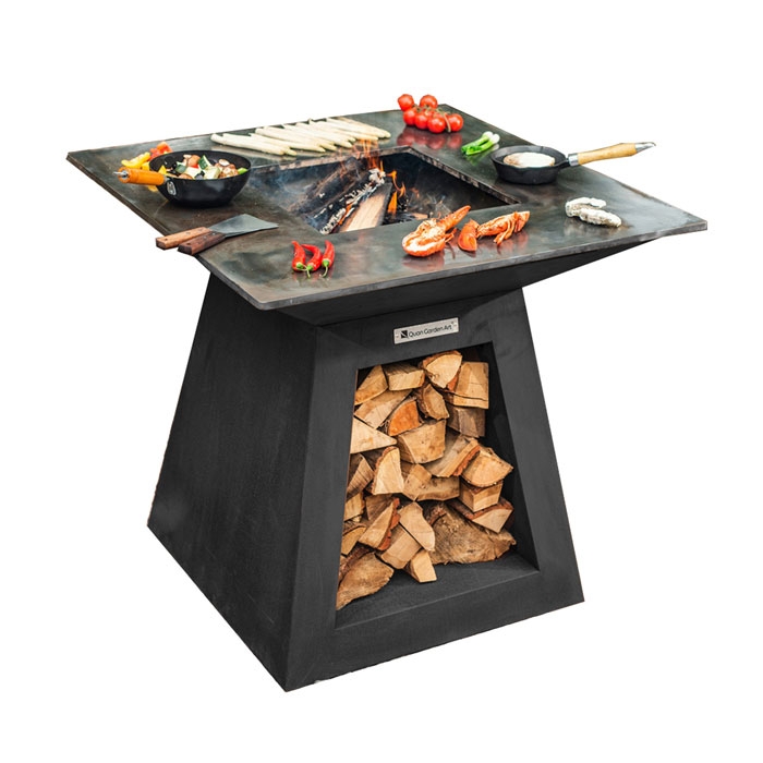 Quan Premium Large Wood Fired Grill Carbon