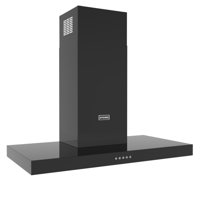 Buy Stoves Sterling S900 Flat Chimney Hood Black Stoves Are Us