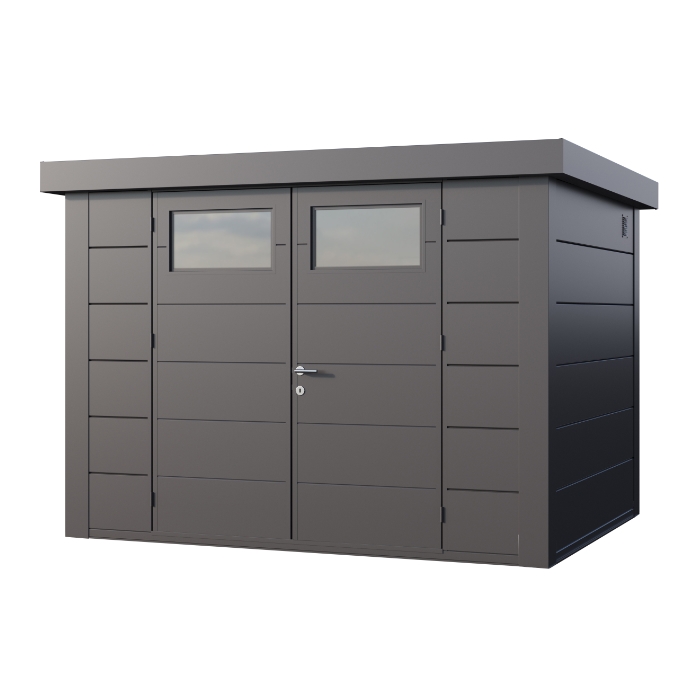 Telluria Eleganto Metal Shed - 3.0m x 2.4m Telluria Eleganto Metal Shed - 3.0m x 2.4m