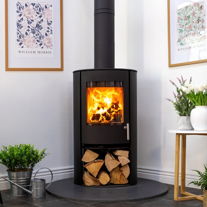 Fireline Woodtec FCS Cylinder 5kW Wood Burning Stove