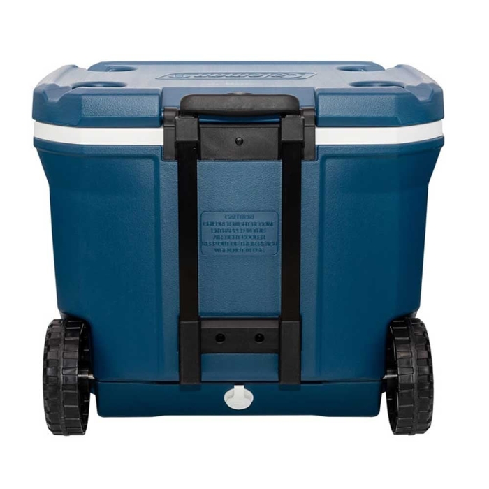 green coleman cooler with wheels