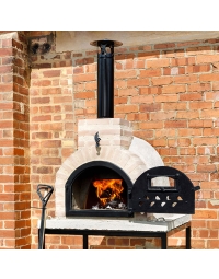 Fuego Clasico 65 Wood Fired Pizza Oven, White