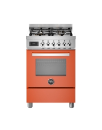 Bertazzoni 60cm Professional Series 4-Burner Electric Oven, Arancio Orange
