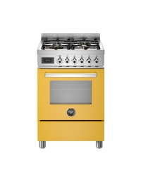 Bertazzoni 60cm Professional Series 4-Burner Electric Oven, Giallo Yellow