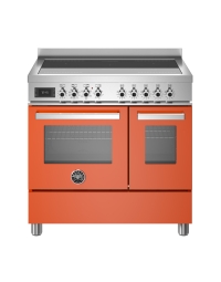 Bertazzoni 90cm Professional Series Induction Top Electric Double Oven, Arancio Orange