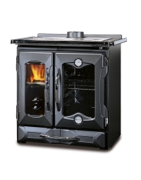 La Nordica Mamy Wood Burning Cooker, Glazed Black