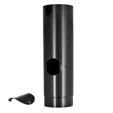 500mm 4" Vitreous Enamelled Flue Pipe with Sweeping Hatch