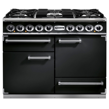 Falcon 1092 Deluxe Black Dual Fuel Range Cooker