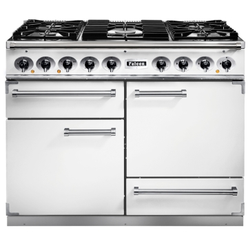 Falcon 1092 Deluxe White Dual Fuel Range Cooker