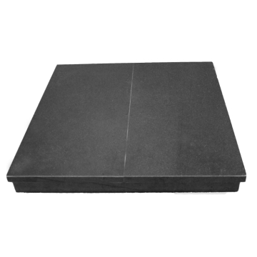 Gallery Slabbed Black Granite Hearth 24" x 24"