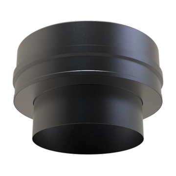 Black 7" - 7" Flat Appliance Adaptor