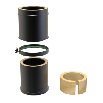 250mm-350mm Adjustable Length - 7" Twinwall Flue (175mm)