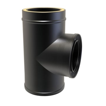 90 Degree Tee & Cap - 8" Twinwall Flue (200mm)