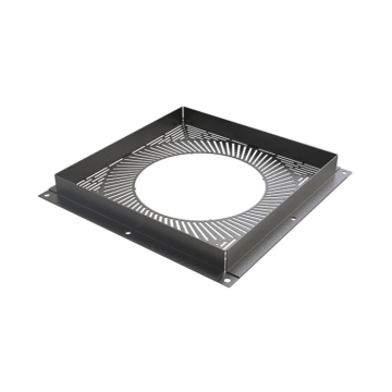 Black Ventilated 175mm Firestop