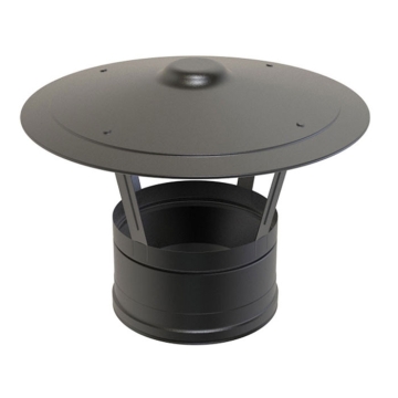 7" Powder Coated Twin Wall Rain Cap