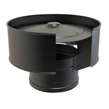 Anti-Wind Cowl 6" Black