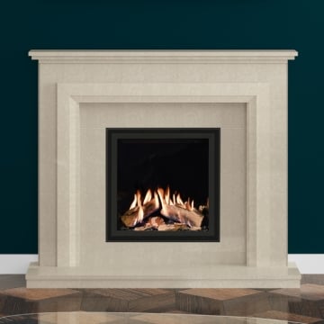 Elgin & Hall Alford 54" Marble Fireplace Suite, Pearlstone