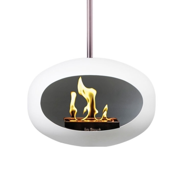 Le Feu Sky Bioethanol Fireplace, White/Silver