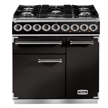 Falcon 900 Deluxe Black Dual Fuel Range Cooker