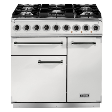 Falcon 900 Deluxe White Dual Fuel Range Cooker