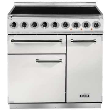 Falcon 900 Deluxe White Induction Electric Range Cooker Falcon 900 Deluxe White Induction Electric Range Cooker